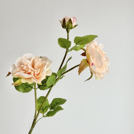 特価◎【造花】アスカ/premium collection ローズ×2 つぼみ×2 #004S ソフトピーチ/AP03046-4S