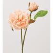 特価◎【造花】アスカ/premium collection ローズ×2 つぼみ×2 #004S ソフトピーチ/AP03046-4S