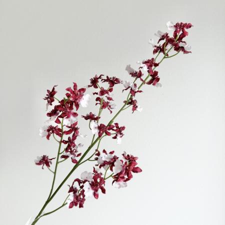 特価◎【造花】アスカ/premium collection オンシジューム×39 #015W バーガンディホワイト/AP03049-15W