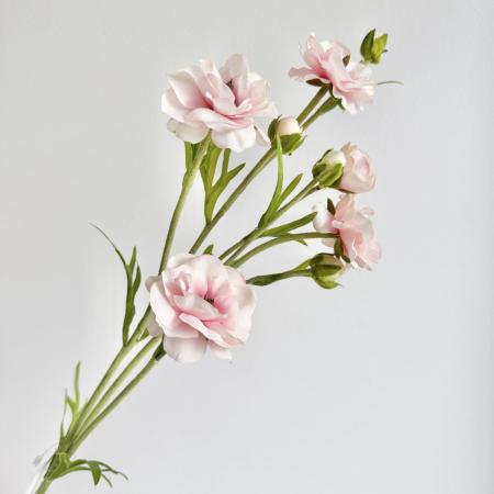 特価◎【造花】アスカ/premium collection ラナンキュラス×5 つぼみ×4 #001P ホワイトピンク/AP03051-1P