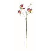 特価◎【造花】アスカ/グロリオサ×3 つぼみ×1 #007Y パープルイエロー/A-35397-7Y