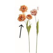 特価◎【造花】アスカ/チューリップ×3 #030C オレンジクリーム/A-35399-30C