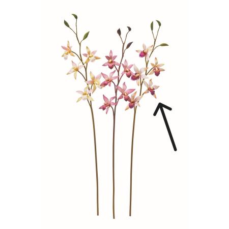 特価◎【造花】アスカ/オーキッド×5 つぼみ×3 #045C クリームオーキッド/A-35381-45C