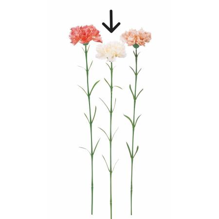 【造花】アスカ/カーネーション #011 クリームホワイト/A-35369-11