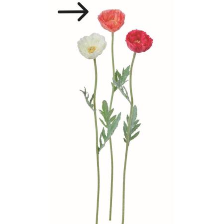 特価◎【造花】アスカ/ポピー #013A コーラル/A-35371-13A