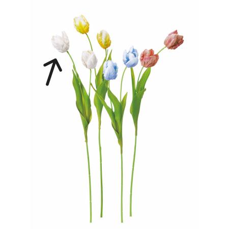 【造花】アスカ/チューリップ×2 #001 ホワイト/A-35367-1