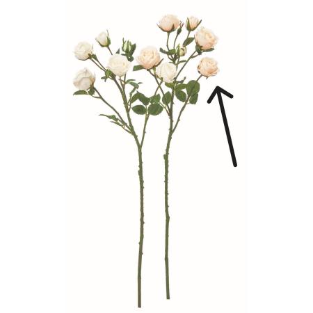 【造花】アスカ/ローズ×5 つぼみ×2 #027 シャンペン/A-35414-27