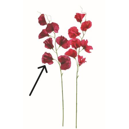 特価◎【造花】アスカ/スイトピー×7 #015A ワイン/A-35430-15A