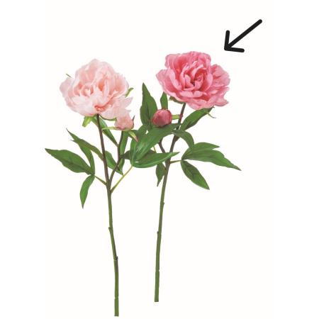 特価◎【造花】アスカ/ピオニー×1 つぼみ×1 #005P ローズピンク/A-35421-5P