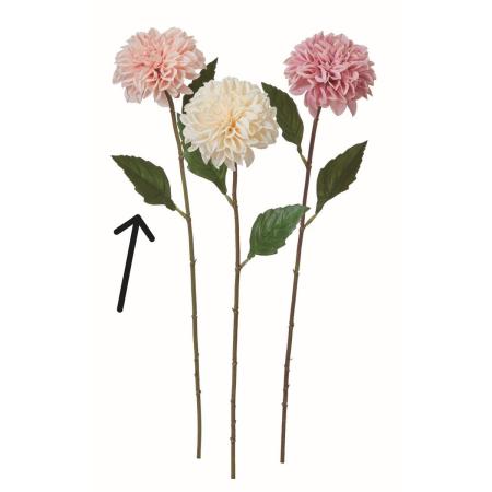 【造花】アスカ/ダリア #004S ソフトピーチ(ナチュラル加工)/A-35525-4S