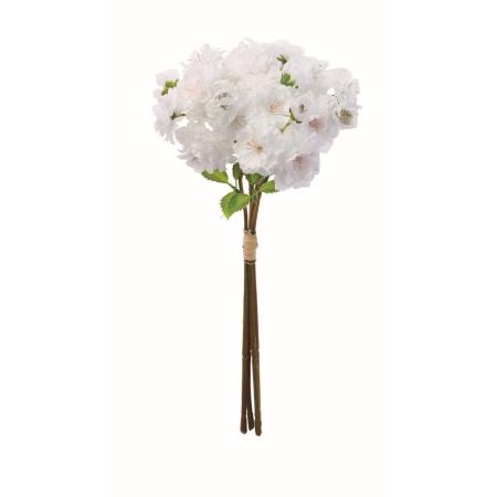 【造花】アスカ/ブロッサムバンチ (1束4本) #001P ホワイトピンク/A-35502-1P