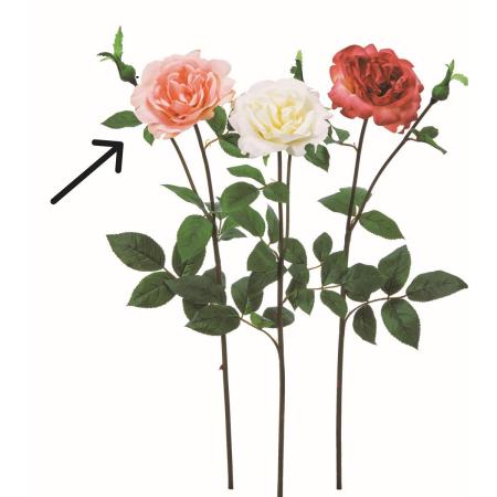 特価◎【造花】アスカ/ローズ×1 つぼみ×1 #004C ピーチクリーム/A-35462-4C