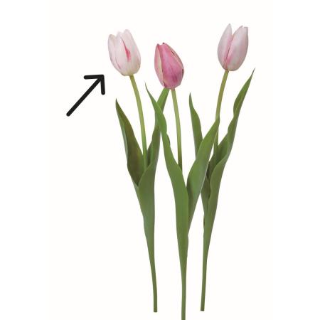 特価◎【造花】アスカ/チューリップ #001R ホワイトレッド/A-35460-1R