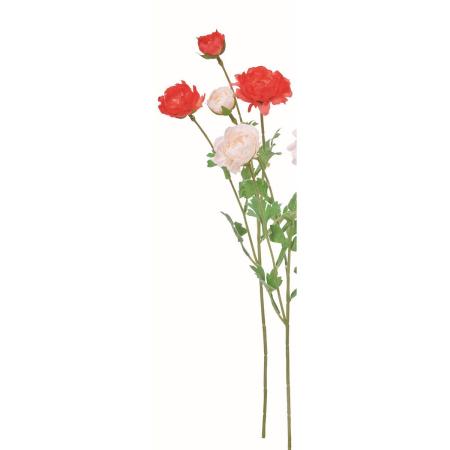 【造花】アスカ/ラナンキュラス×3 #013A コーラル/A-35517-13A