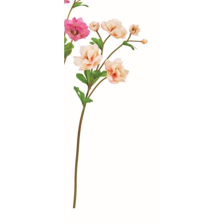 特価◎【造花】アスカ/クリスマスローズ×5 つぼみ×1 #004 ピーチ(ナチュラル加工)/A-35527-4