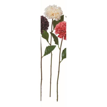 特価◎【造花】アスカ/ダリア #011 クリームホワイト(ナチュラル加工)/A-35524-11