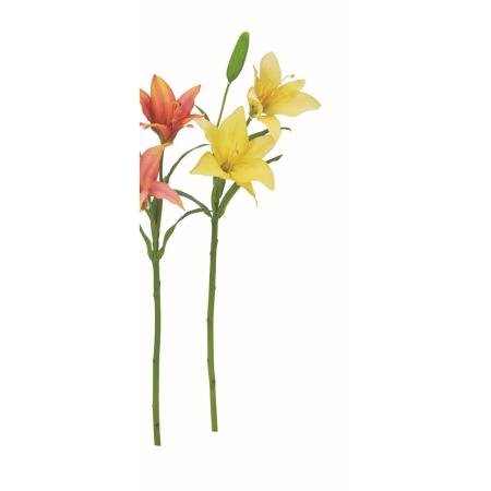 特価◎【造花】アスカ/リリィ×2 つぼみ×1 #010 イエロー/A-35348-10