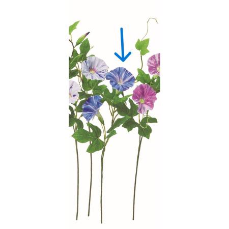 【造花】アスカ/アサガオ×2 つぼみ×1 #009P ブルーパープル/A-35345-9P