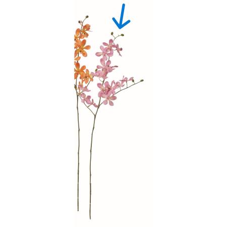 【造花】アスカ/オーキッド×14 つぼみ×5 #055P モーブピンク/A-35363-55P