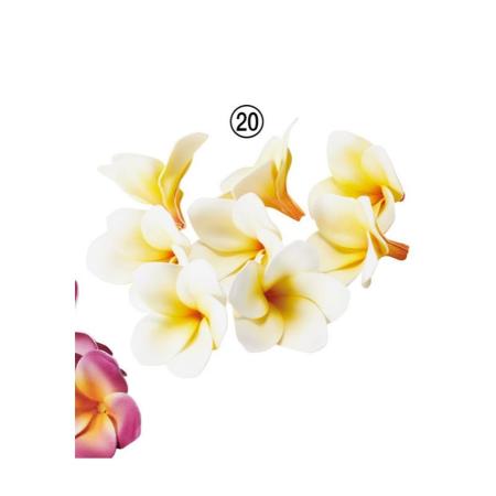 【造花】アスカ/プルメリア(1袋8輪入) #020 ソフトイエロー/A-35030-20