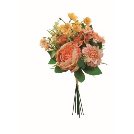 【造花】アスカ/ミックスフラワーブーケ #030 オレンジ/A-35545-30