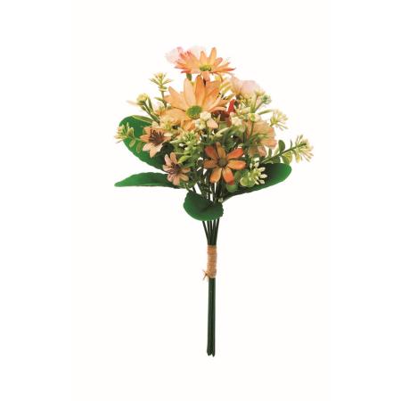 【造花】アスカ/ミックスフラワーバンチ #030B ライトオレンジ/A-35540-30B