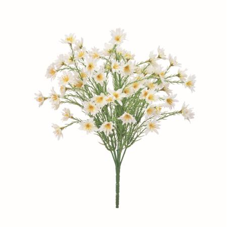 特価◎【造花】アスカ/ワイルドフラワーブッシュ×63 #001 ホワイト/A-35482-1