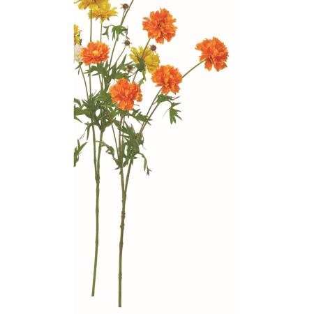 特価◎【造花】アスカ/キバナコスモス×5 つぼみ×2 #030 オレンジ/A-35516-30