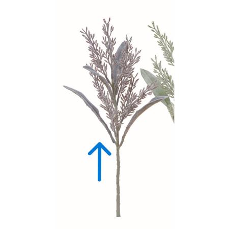 【造花】アスカ/リーフスプレー #007F フロストパープル/A-44853-7F