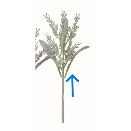 【造花】アスカ/リーフスプレー #051F フロストグリーン/A-44853-51F