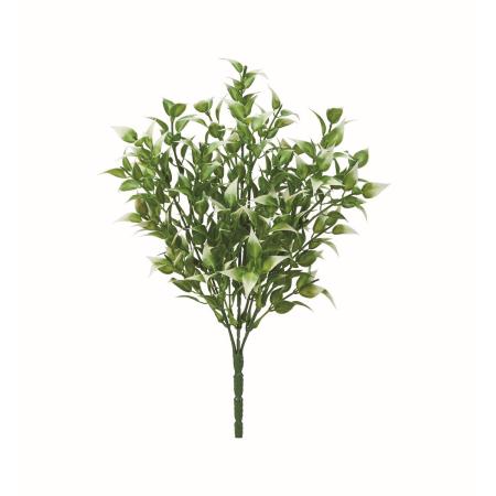 【造花】アスカ/リーフブッシュ #053A クリームグリーン/A-44812-53A