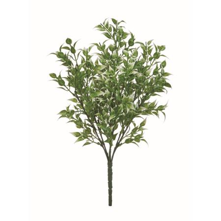 【造花】アスカ/リーフブッシュ #053A クリームグリーン/A-44813-53A