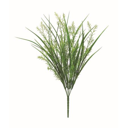 【造花】アスカ/ミックスグラスブッシュ #051A グリーン/A-44866-51A