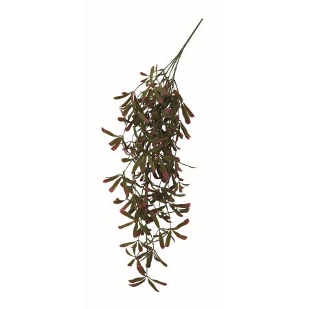 【造花】アスカ/リーフハンギングブッシュ #051G グリーンレッド/A-44817-51G