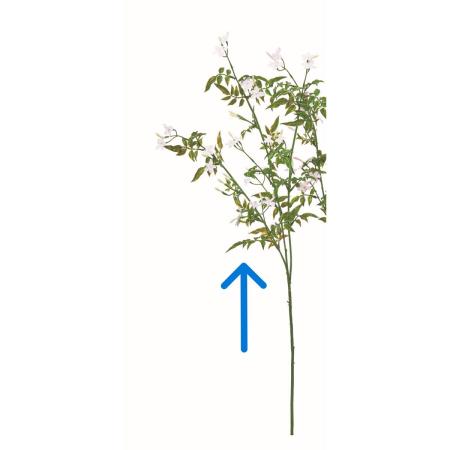 【造花】アスカ/ハゴロモジャスミン×24 つぼみ×21 #001 ホワイト/A-35458-1