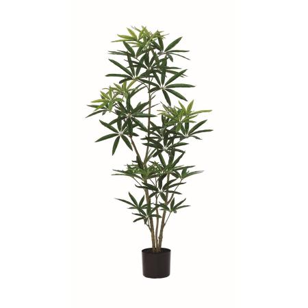 【人工観葉植物】アスカ/シェフレラ(ポット付) #051A グリーン/A-51175-51A