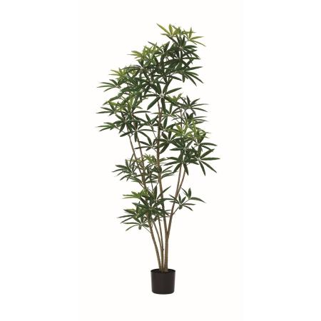 【直送】【人工観葉植物】アスカ/シェフレラ(ポット付)/A-51177-51A ※返品・代引・キャンセル不可