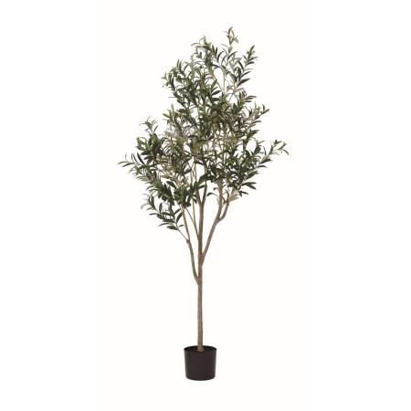 【人工観葉植物】アスカ/オリーブ(実なし)(ポット付) #044 ナチュラル/A-51165-44