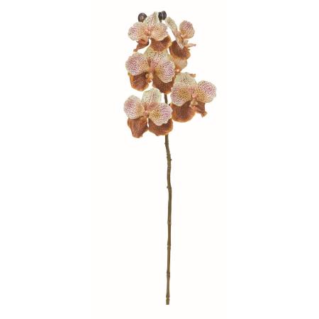 特価◎【造花】アスカ/バンダオーキッド×6 つぼみ×3 ブラウンゴールド/A-35600-28F