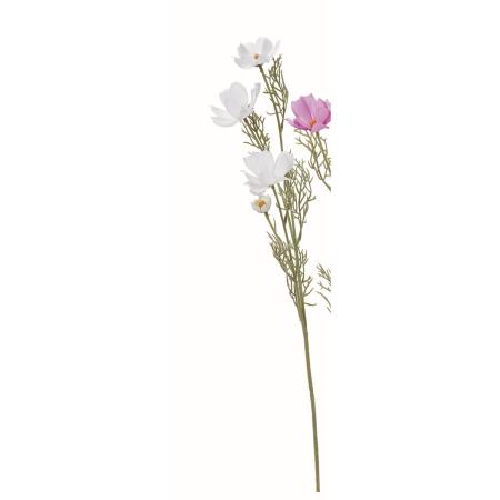 特価◎【造花】アスカ/コスモス×3 つぼみ×1 ホワイト/A-35646-1