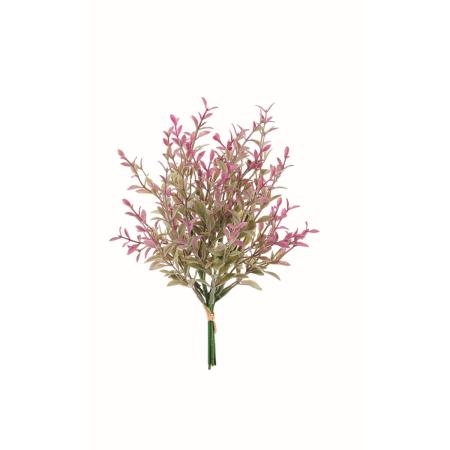 特価◎【造花】アスカ/リーフバンチ(1束4本) グリーンパープル/A-44951-53P