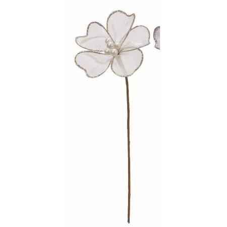 【造花】アスカ/シフォンフラワー ホワイト/AX61129-1