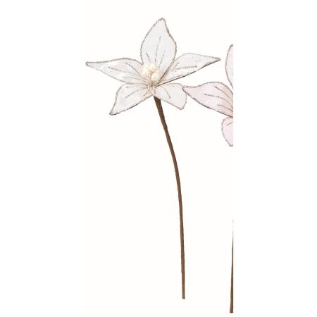 【造花】アスカ/シフォンポインセチア ホワイト/AX61130-1