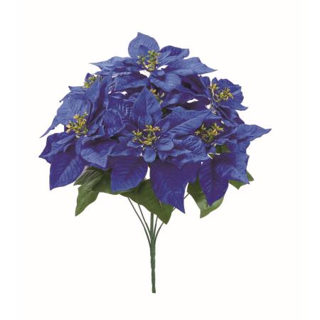 特価◎【造花】アスカ/ポインセチアブッシュ×7/AX61141-0