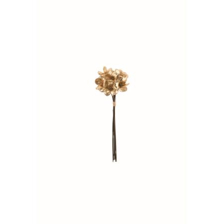 特価◎【造花】アスカ/メタリックミニフラワーバンチ(1束6本) ゴールド/A-39703-40