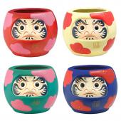 GREENHOUSE/NY開運だるまポット ゴールド/NY390-GD - 花材通販はなどん