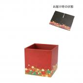 GREENHOUSE/NYワンタッチ組み立てボックス SS 黒花模様/NY397-BK - 花