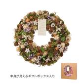 ☆こなこな☆深い森のclassicalなリース ドライ】GREENHOUSE/ナチュラルリース L 森の小道/5183-A - 花材通販は