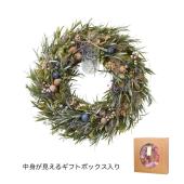 ドライ】GREENHOUSE/ナチュラルリース L シャビーグリーン/5185-A - 花