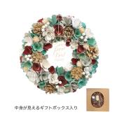 未使用☆春色リース☆グリーン☆C GREENHOUSE/CMナチュラルリースL フレンドリークリスマス/CM1620-A